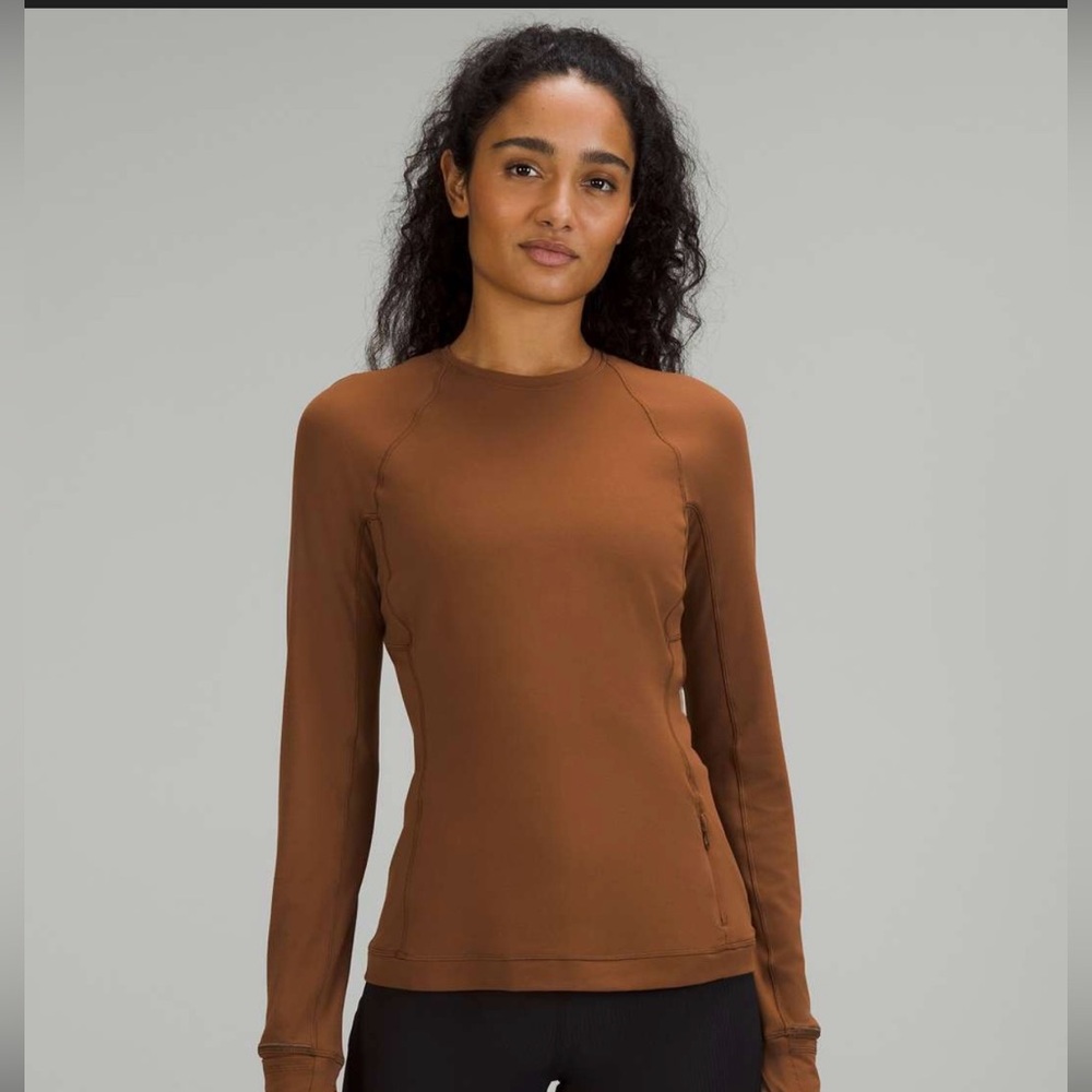 Plus Size Lululemon! Its Rulu Run Long Sleeve Shirt  (Roasted Brown)